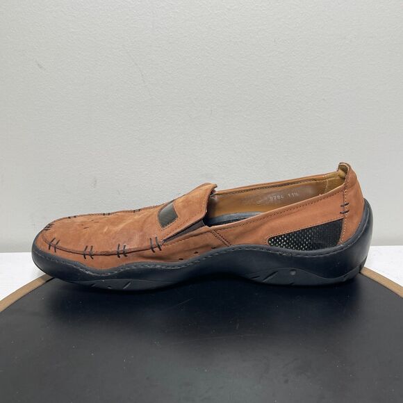 Michael Toschi Mach Loafer Men‎ 11.5 Carbon Fiber Leather Driving Shoe Nubuck - Picture 8 of 14